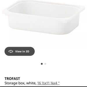 White IKEA TROFAST Storage Box